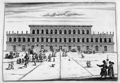Návrh zámku, 1664 od Georg Andreas Bockler