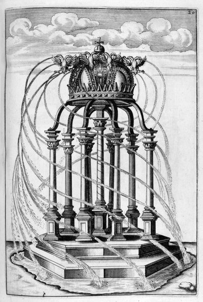 Návrh fontány, 1664 od Georg Andreas Bockler