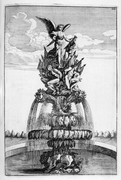 Návrh fontány, 1664 od Georg Andreas Bockler