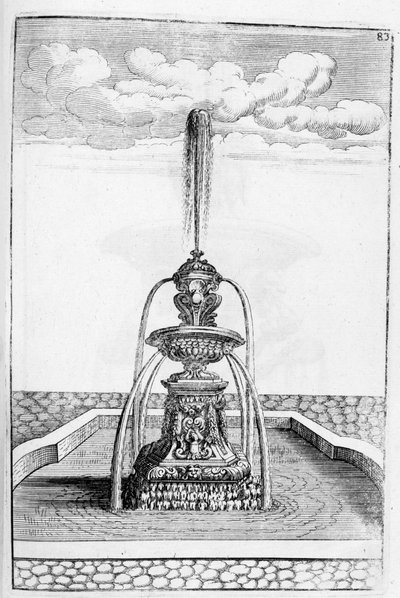 Návrh fontány, 1664 od Georg Andreas Bockler