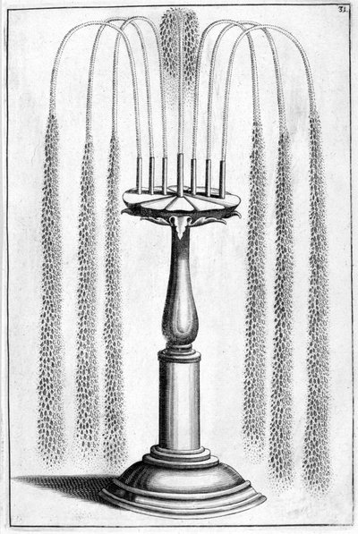 Ozdobný design fontány, 1664 od Georg Andreas Bockler