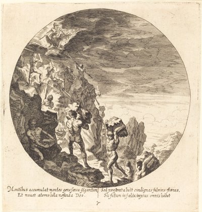 Obři odpuzováni Jovem od Georg Andreas Wolfgang the Elder