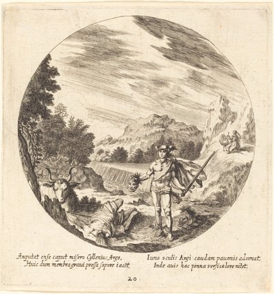 Merkur zabíjející Argus od Georg Andreas Wolfgang the Elder