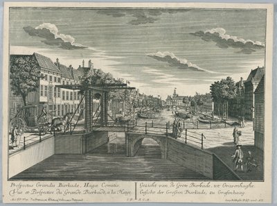 Peep-show, Pohled na Great Bierkade, Haag od Georg Balthasar Probst