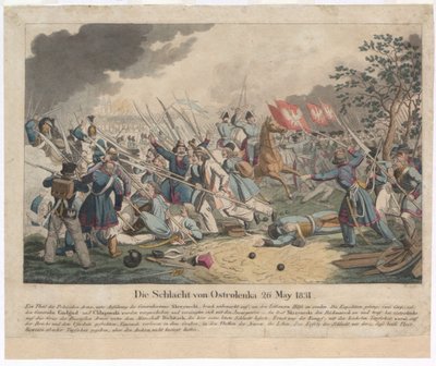Bitva u Ostroleky dne 26. května 1831 od Georg Benedikt Wunder