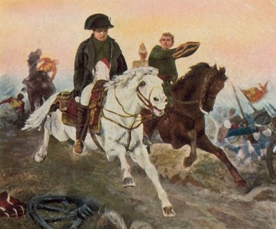 Napoleon prchá u Waterloo od Georg Bleibtreu