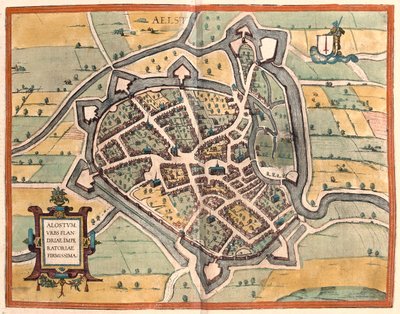 Aalst, Belgie - v "Civitates Orbis Terrarum" od Georga Brauna, Kolín nad Rýnem 1617 od Georg Braun