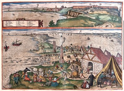 Cadice, Španělsko - v "Civitates Orbis Terrarum" od Georga Brauna, Kolín nad Rýnem 1617 od Georg Braun