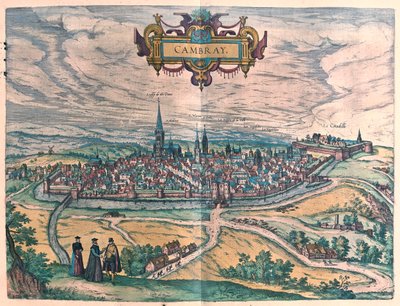 Cambrai, Francie - v publikaci "Civitates Orbis Terrarum" od Georga Brauna, Kolín nad Rýnem 1617 od Georg Braun