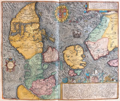 Dánsko - v knize "Civitates Orbis Terrarum" od Georga Brauna, Kolín nad Rýnem 1617 od Georg Braun