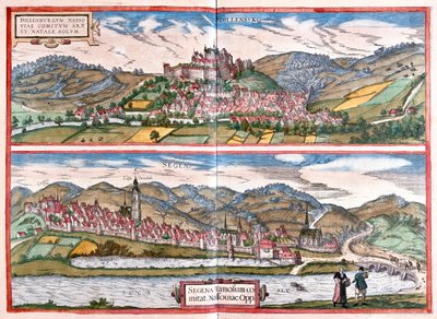 Dillenburg - Siegen, Německo - v "Civitates Orbis Terrarum" od Georga Brauna, Kolín nad Rýnem 1617 od Georg Braun