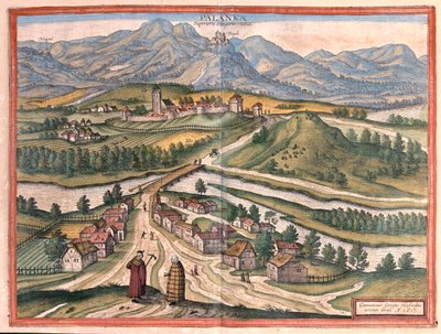 Drégelypalank, Maďarsko - v "Civitates Orbis Terrarum" od Georga Brauna, Kolín nad Rýnem 1617 od Georg Braun