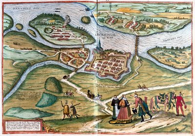 Gyor, Maďarsko - v "Civitates Orbis Terrarum" od Georga Brauna, Kolín nad Rýnem 1617 od Georg Braun
