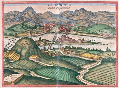 Kostajnica, Chorvatsko - v "Civitates Orbis Terrarum" od Georga Brauna, Kolín nad Rýnem 1617 od Georg Braun