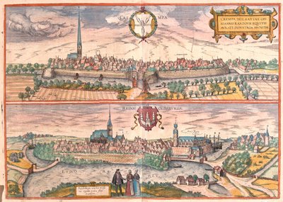 Krempe, Rendsburg, Německo - v "Civitates Orbis Terrarum" od Georga Brauna, Kolín nad Rýnem 1617 od Georg Braun