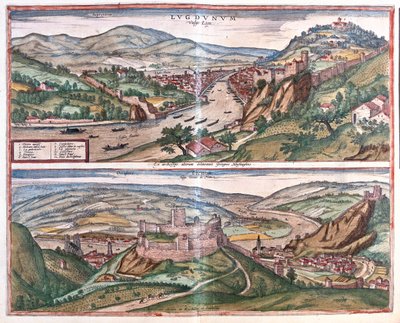 Lyon - Vienne, Francie - v "Civitates Orbis Terrarum" od Georga Brauna, Kolín nad Rýnem 1617 od Georg Braun