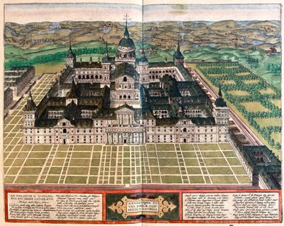 Klášter (palác krále Filipa II.), Španělsko - v "Civitates Orbis Terrarum" od Georga Brauna, Kolín nad Rýnem 1617 od Georg Braun