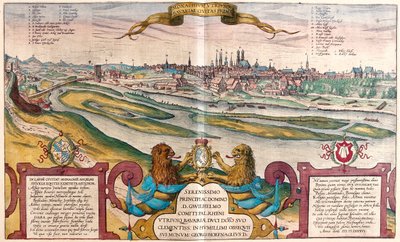 Mnichov, Německo - v "Civitates Orbis Terrarum" od Georga Brauna, Kolín nad Rýnem 1617 od Georg Braun