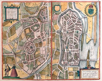 Nevers, Francie, v "Civitates Orbis Terrarum" od Georga Brauna, Kolín nad Rýnem 1617 od Georg Braun