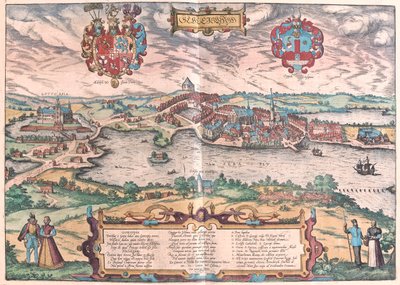 Severní Německo - v "Civitates Orbis Terrarum" Georga Brauna, Kolín nad Rýnem 1617 od Georg Braun