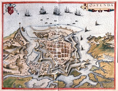 Ostende, Belgie - v "Civitates Orbis Terrarum" od Georga Brauna, Kolín nad Rýnem 1617 od Georg Braun