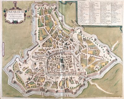 Padova, Itálie - v "Civitates Orbis Terrarum" od Georga Brauna, Kolín nad Rýnem 1617 od Georg Braun