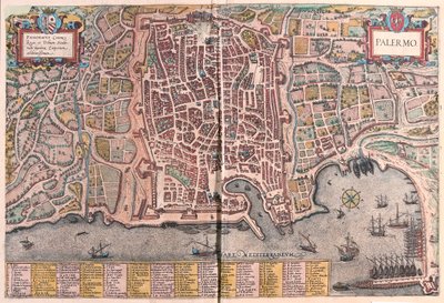 Palermo, Itálie - v "Civitates Orbis Terrarum" od Georga Brauna, Kolín nad Rýnem 1617 od Georg Braun