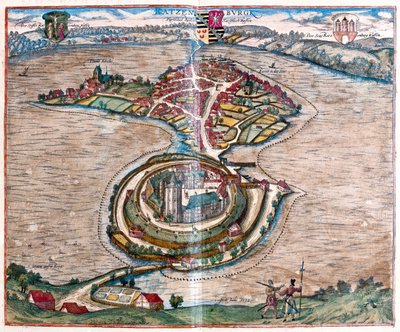 Ratzeburg, Německo - v "Civitates Orbis Terrarum" od Georga Brauna, Kolín nad Rýnem 1617 od Georg Braun