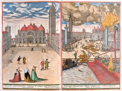 Benátky - San Marco, Itálie - v "Civitates Orbis Terrarum" od Georga Brauna, Kolín nad Rýnem 1617 od Georg Braun