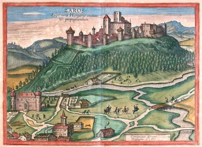 Zaros, Kréta - v knize "Civitates Orbis Terrarum" od Georga Brauna, Kolín nad Rýnem 1617 od Georg Braun