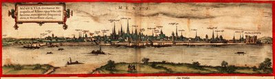 Pohled na Mohuč, 1572 od Georg Braun und Franz Hogenberg