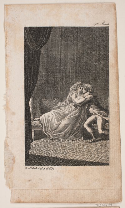Ilustrace s milující pár od Georg Christian Schule