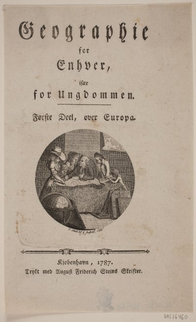 Titulní strana s vinětou pro „Geografie pro každého“ od Georg Christian Schule