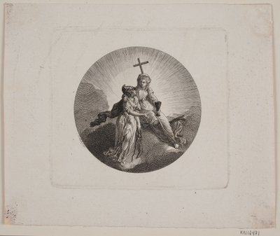 Viněta s Faith a Minervou od Georg Christian Schule