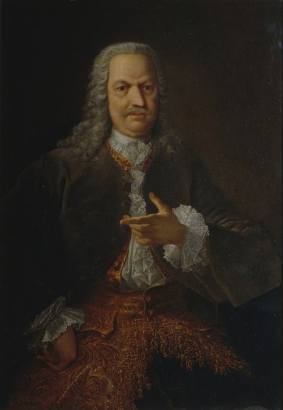 Portrét Akinfiy Nikitich Demidov 16781745, před rokem 1745 od Georg Christoph Grooth