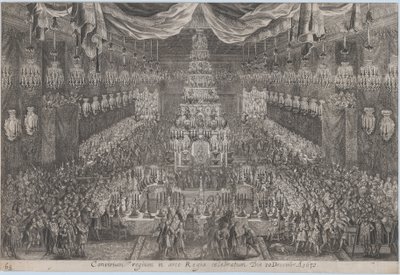 Korunovace Karla XI, Stockholm od Georg Christoph II Eimmart
