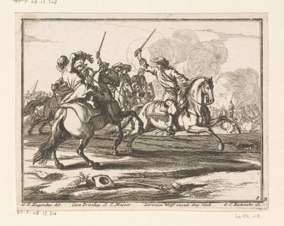 jezdecký souboj Jezdci (název série) od Georg Conrad Bodenehr