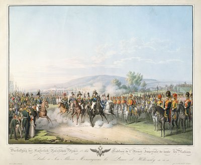 Tabulka císařské armády celého Ruska, z "Tableau des Armees de l"Europe", od Ludwiga Von Kleista, kolem 1828-1845 od Georg Emanuel Opitz