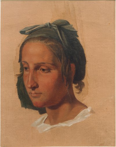 Portrétní studie italské ženy od Georg Friedrich August Lucas