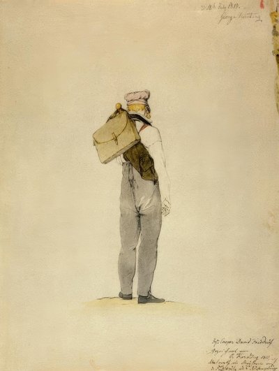 C.D. Friedrich na pěším výletě v Krkonoších od Georg Friedrich Kersting