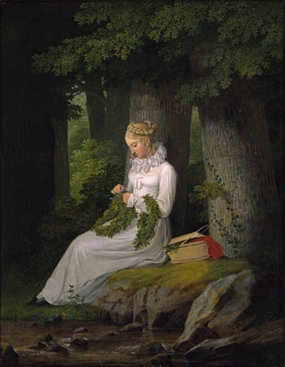 Německy: Die Kranzwinderin Výrobce věnců od Georg Friedrich Kersting