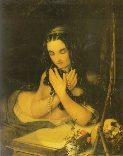 Němčina:  Marie Magdaléna Kajícnice Marie Magadaléna od Georg Friedrich Kersting