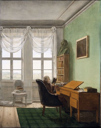 Němčina:  Reinhards Studierstube Reinhardova studovna od Georg Friedrich Kersting