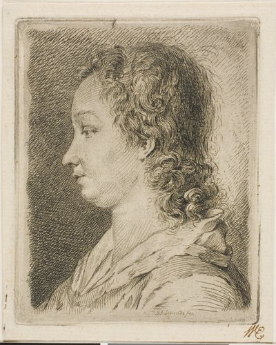 Madame Schmidt (umělcova žena) od Georg Friedrich Schmidt