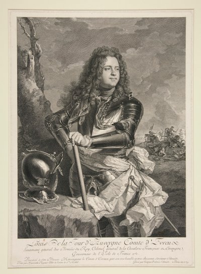 Portrét Louise de la Tour d od Georg Friedrich Schmidt