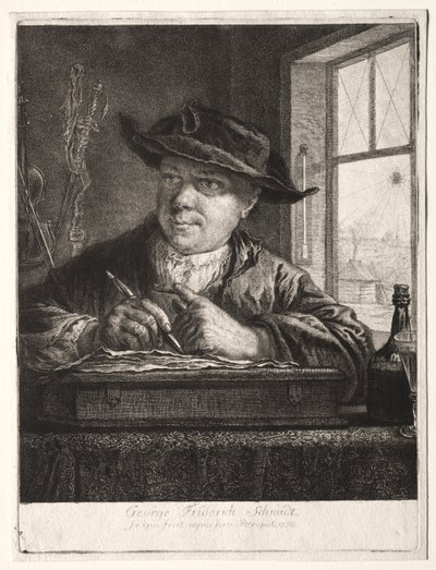 Autoportrét od Georg Friedrich Schmidt