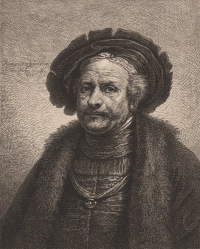 Autoportrét Rembrandta, 1771. od Georg Friedrich Schmidt