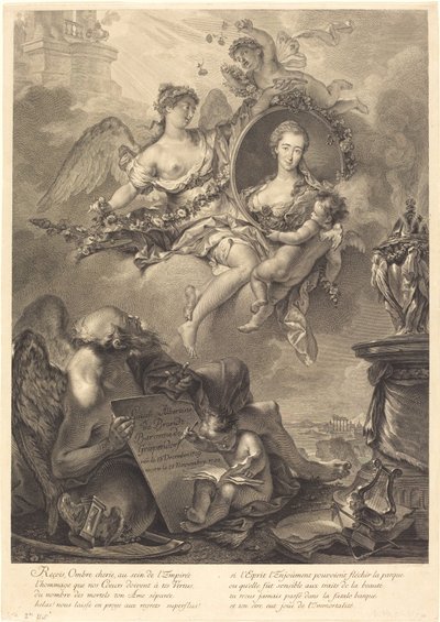 Louise Albertine de Brandt, baronka von Grapendorf od Georg Friedrich Schmidt, after Pierre Le Sueur