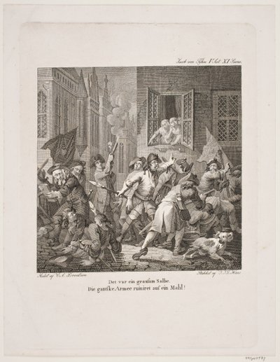 Ilustrace k Holbergovým komediím od Georg Haas