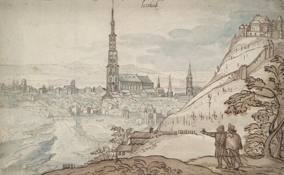 Pohled na Landshut od Georg Hoefnagel